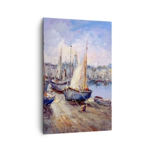 Obraz na plátně - Město u zálivu - 80x120 cm