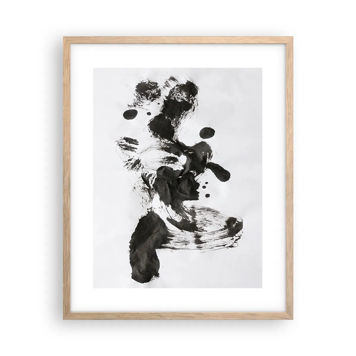 Plakát v rámu světlý dub - Metoda v šílenství? - 40x50 cm