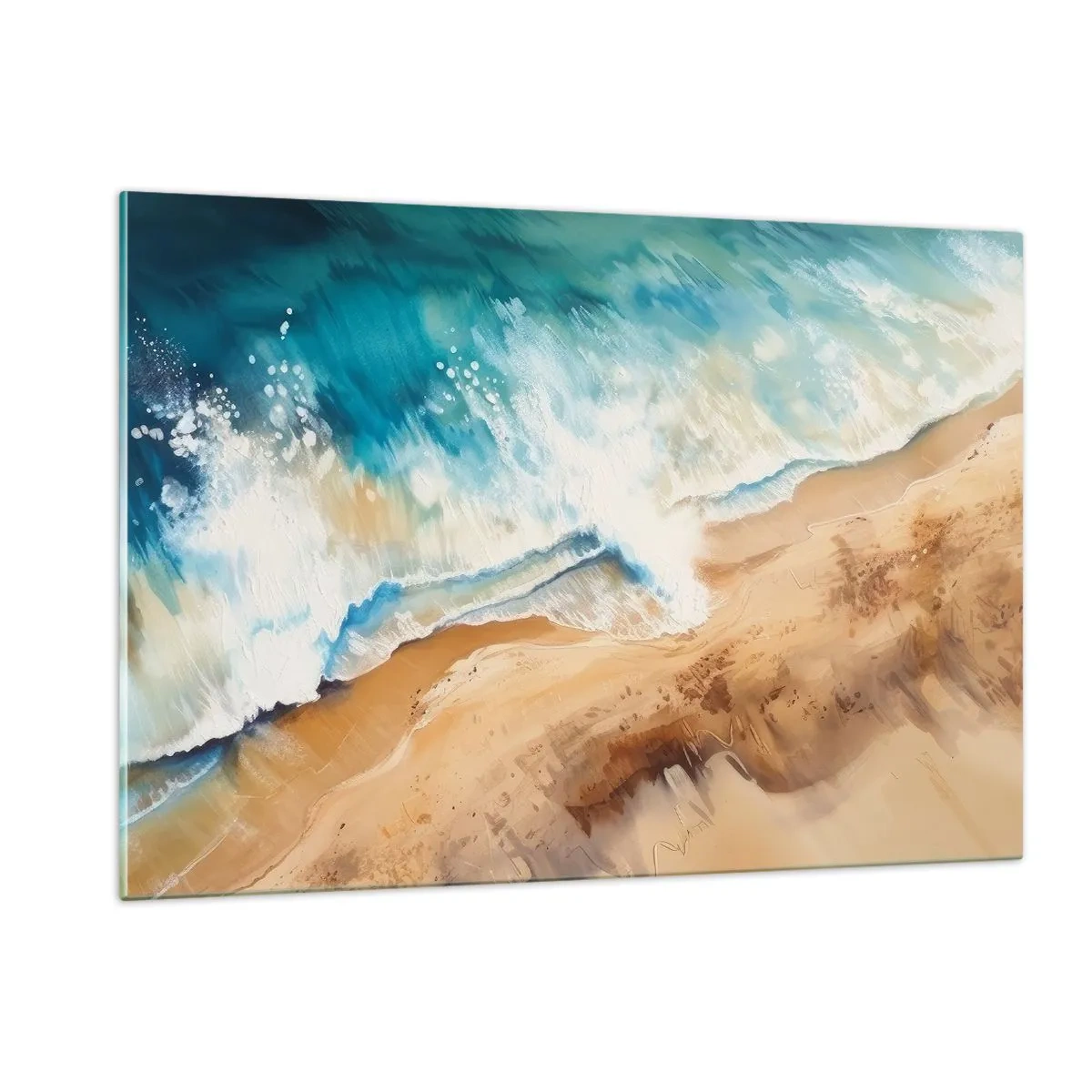 Obraz na skle - Vlna, která se vrací - 120x80 cm