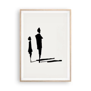 Plakát v rámu světlý dub - Určitě spolu? - 70x100 cm
