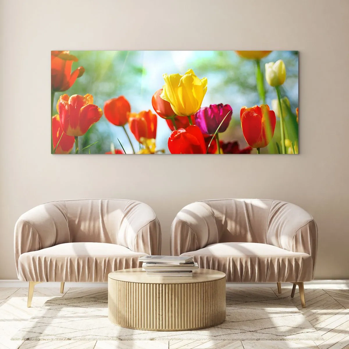 Obraz na skle - Všechny barvy slunce - 100x40 cm