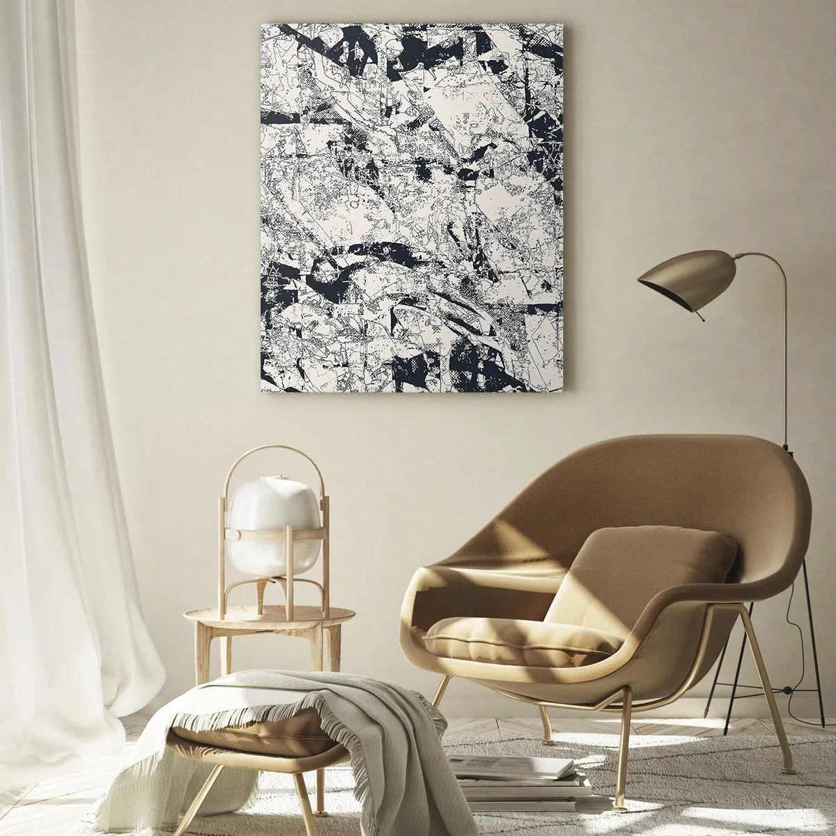 Obraz na skle - Prolínání protikladů - 50x70 cm