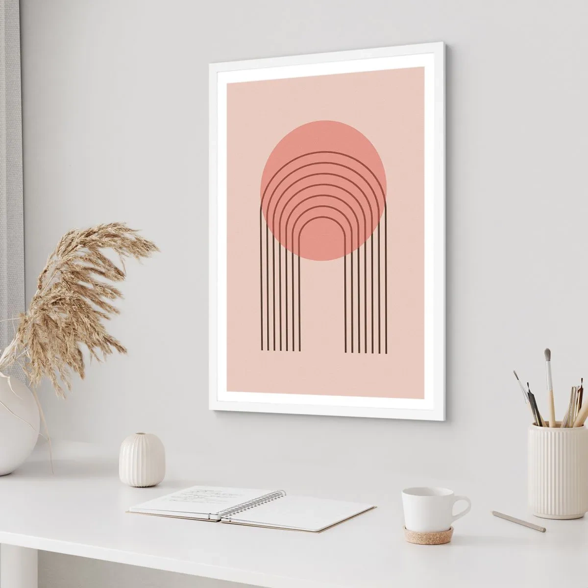 Plakát v bílém rámu - Neodolatelná přitažlivost - 70x100 cm