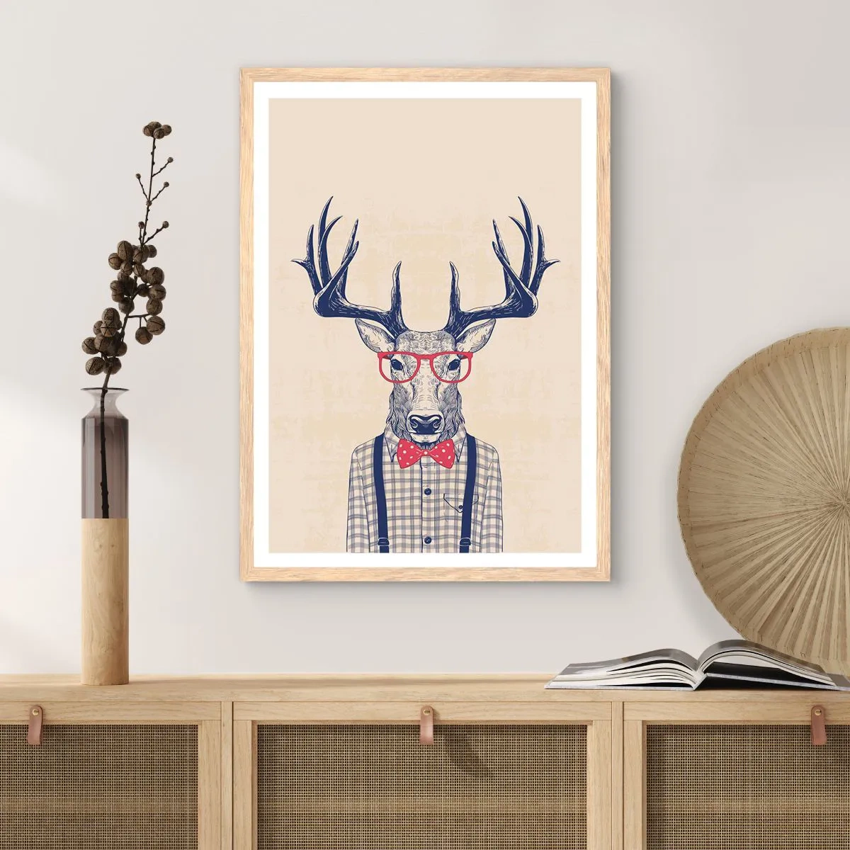 Plakát v rámu světlý dub - Zábavná extravagance - 70x100 cm