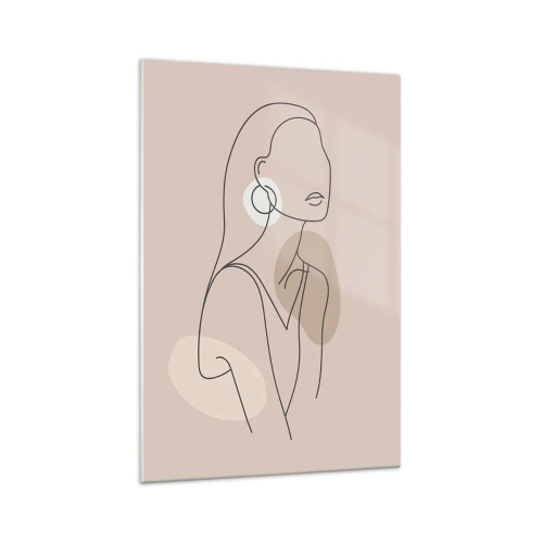 Obraz na skle - Dívčí ikona - 70x100 cm