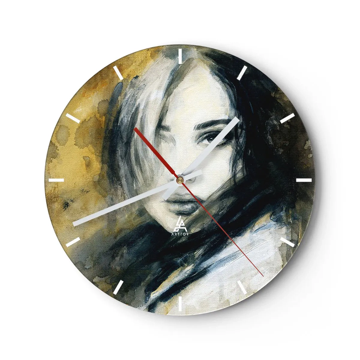 Nástěnné hodiny - více nevinná nebo smyslná? - 40x40 cm
