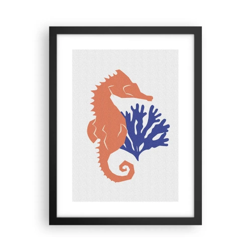 Plakát v černém rámu - Na podvodní louce - 30x40 cm