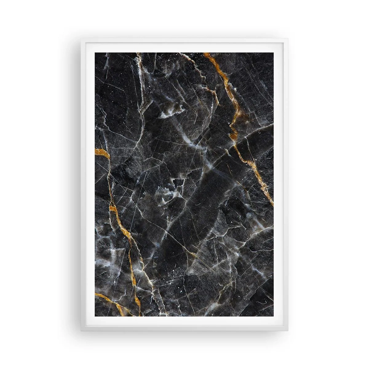 Plakát v bílém rámu - Vnitřní život kamene - 70x100 cm