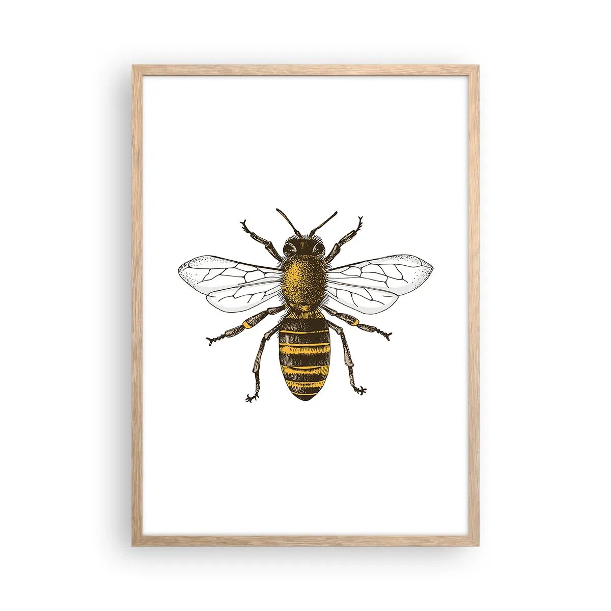 Plakát v rámu světlý dub - Krásná a dobrá - 50x70 cm