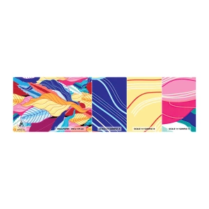 Fototapeta Vzorek Standard Eco - Barevný nepořádek - Abstrakce, Barevné listy, Kus - 100x30 cm