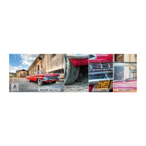 Vzor Fototapety Premium Canvas - Kubánské vzrušení - Automobilový průmysl, Auto, Kuba - 100x30 cm