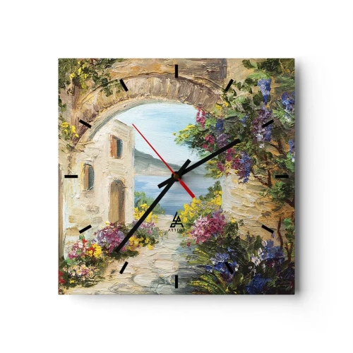 Nástěnné hodiny - Půvab pobřežní krajiny - 30x30 cm