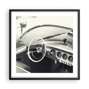 Plakát v černém rámu - Počasí pro bohaté - 50x50 cm