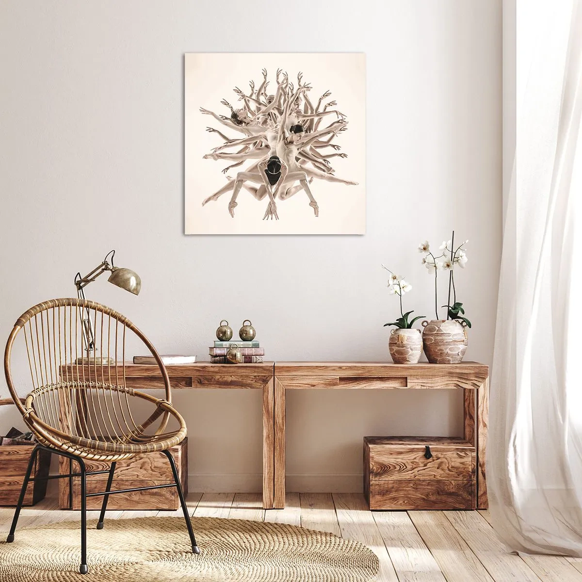 Obraz na plátně - Rozkvět v tanci - 40x40 cm