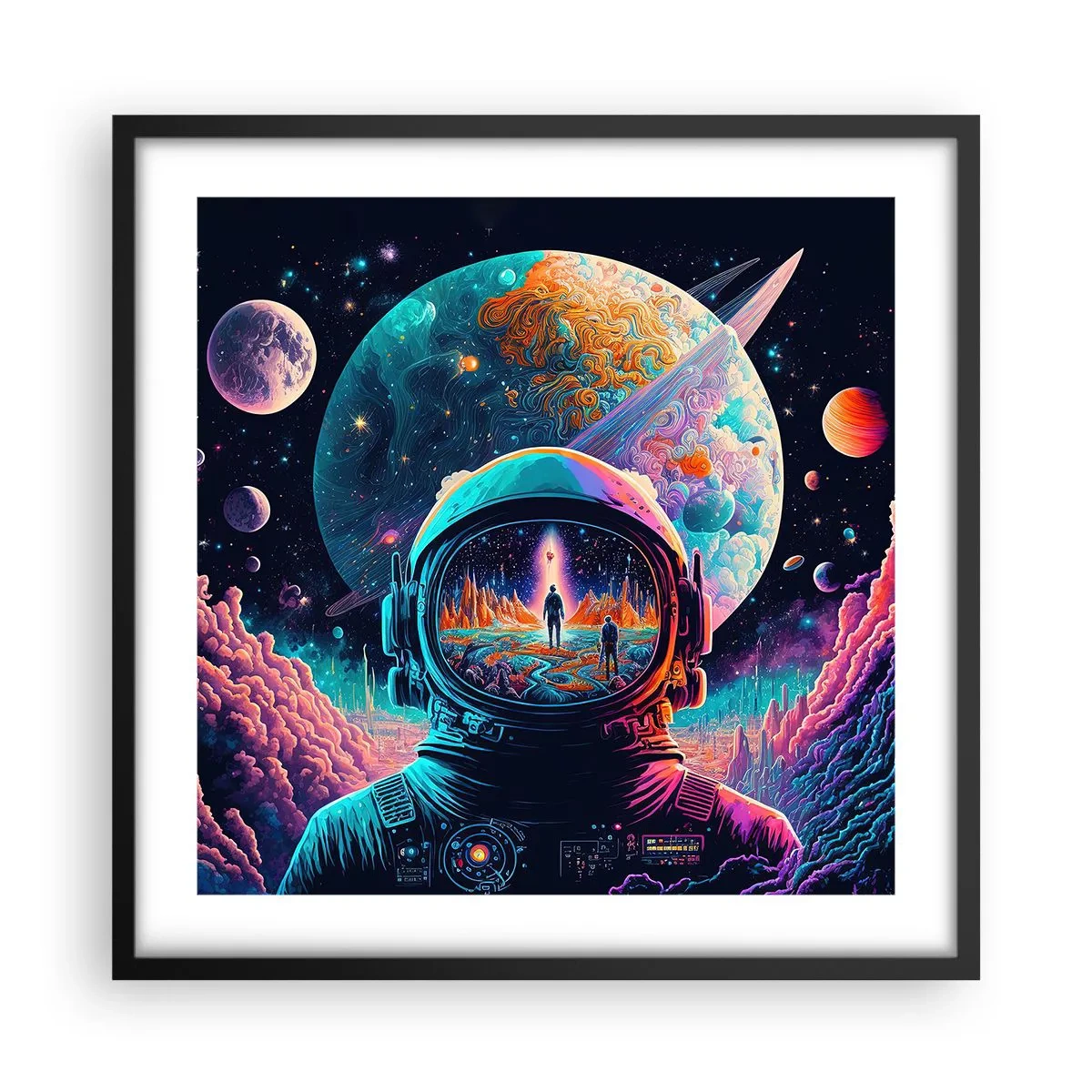 Plakát v černém rámu - Filosofům se to ani nesnilo - 50x50 cm