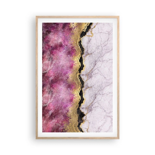 Plakát v rámu světlý dub - Na hranici - 61x91 cm