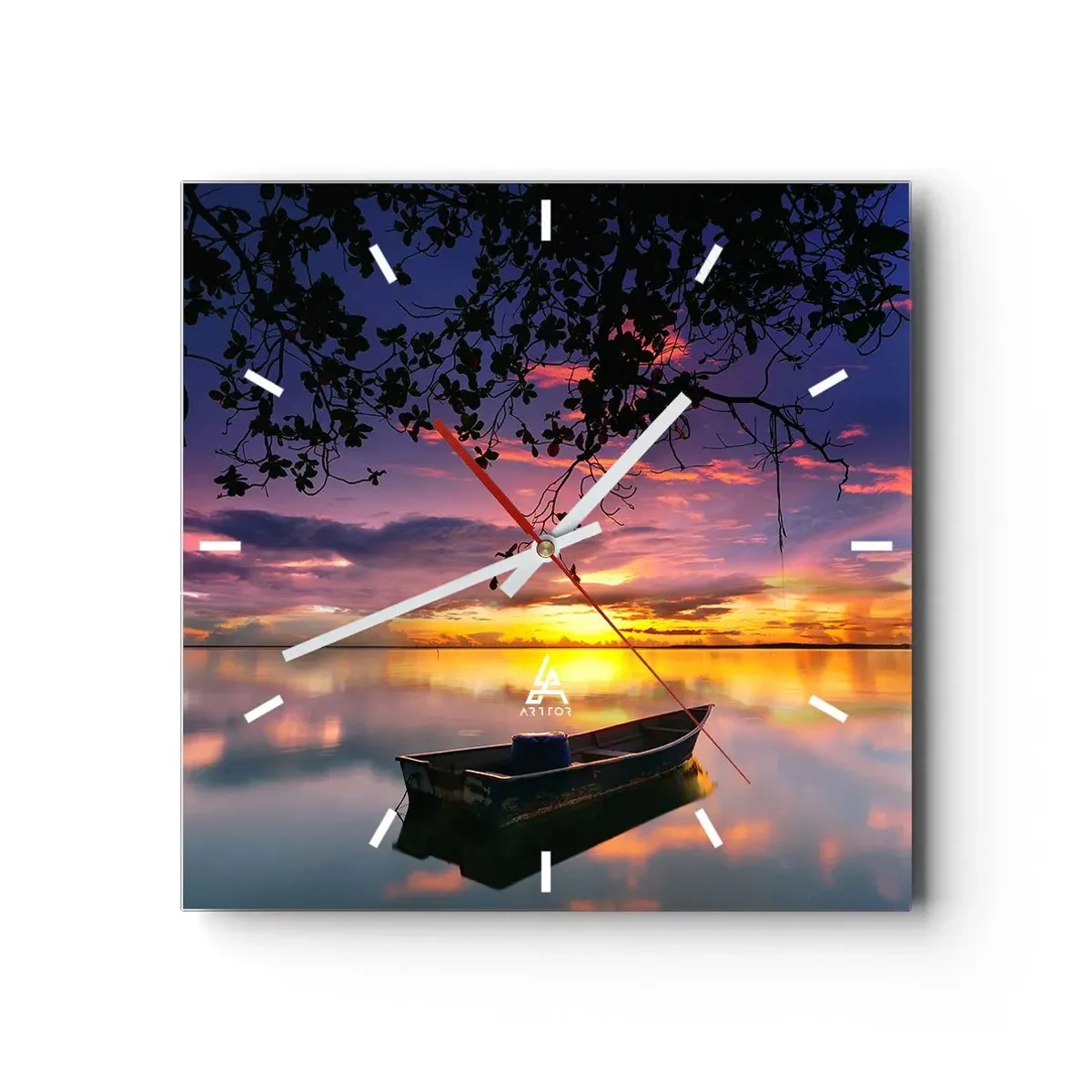Nástěnné hodiny - „Zdá se, že visíš uprostřed nebe…“ - 30x30 cm