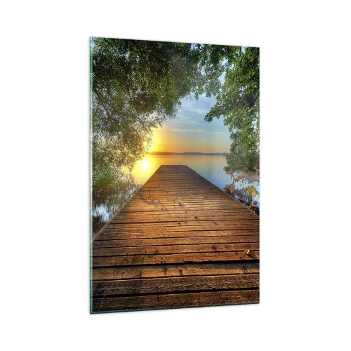 Obraz na skle - Nespěchej, posaď se - 80x120 cm