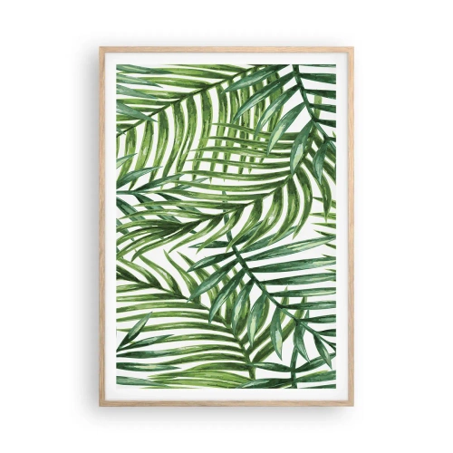 Plakát v rámu světlý dub - Pod zeleným baldachýnem - 70x100 cm