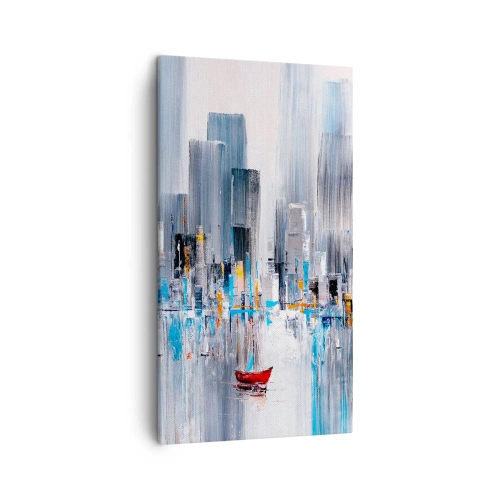 Obraz na plátně - Metropole u zálivu - 45x80 cm