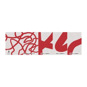 Fototapeta Vzorek Standard Eco - Červené na bílém - Minimalismus, Kus, Čáry - 100x30 cm