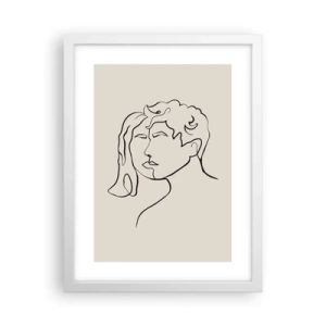 Plakát v bílém rámu - A byla jednota - 30x40 cm