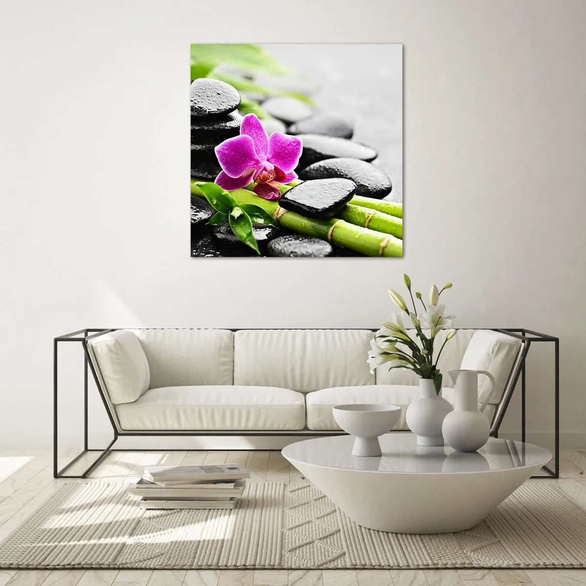 Obraz na skle - V klidné rovnováze - 40x40 cm