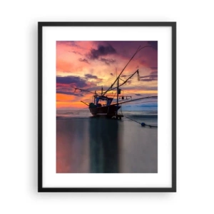 Plakát v černém rámu - Exotický večer - 40x50 cm