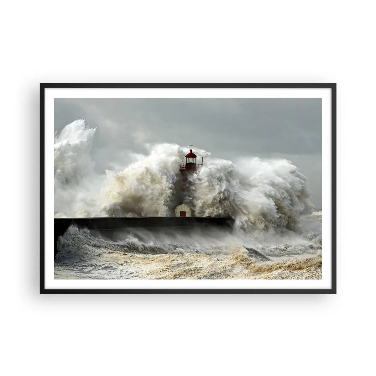 Plakát v černém rámu - Hněv oceánu - 100x70 cm