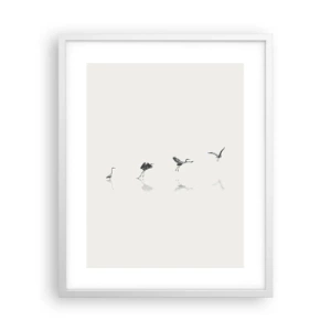 Plakát v bílém rámu - Čtyři jednoduché kroky - 40x50 cm