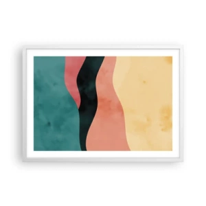 Plakát v bílém rámu - Kompatibilní nesoulad - 70x50 cm