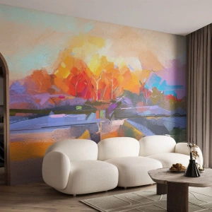 Fototapeta Samolepicí Deluxe Sticker - Je podzim - Krajina, Kus, Příroda - 150x105 cm