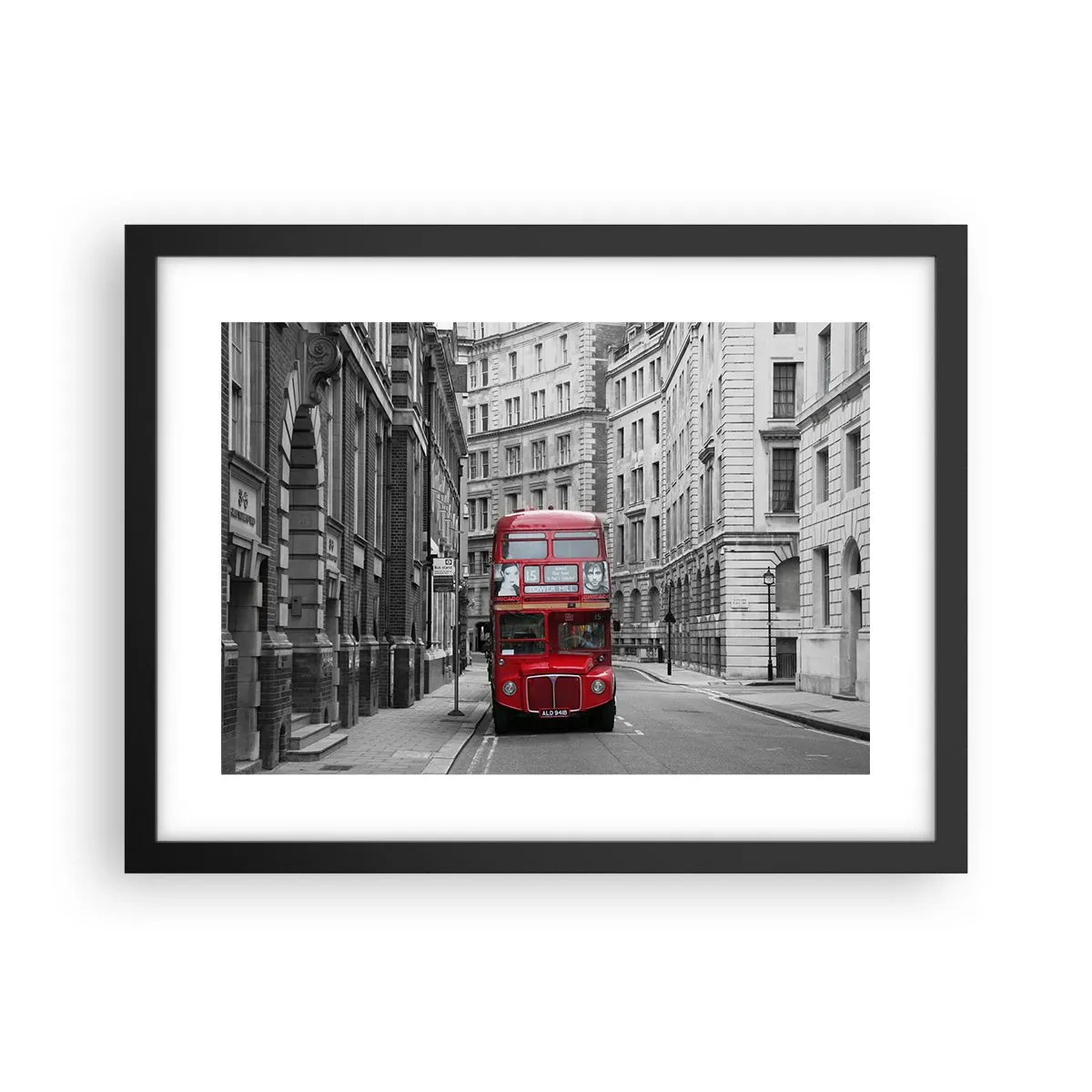 Plakát v černém rámu - Všednost nemusí být šedá - 40x30 cm