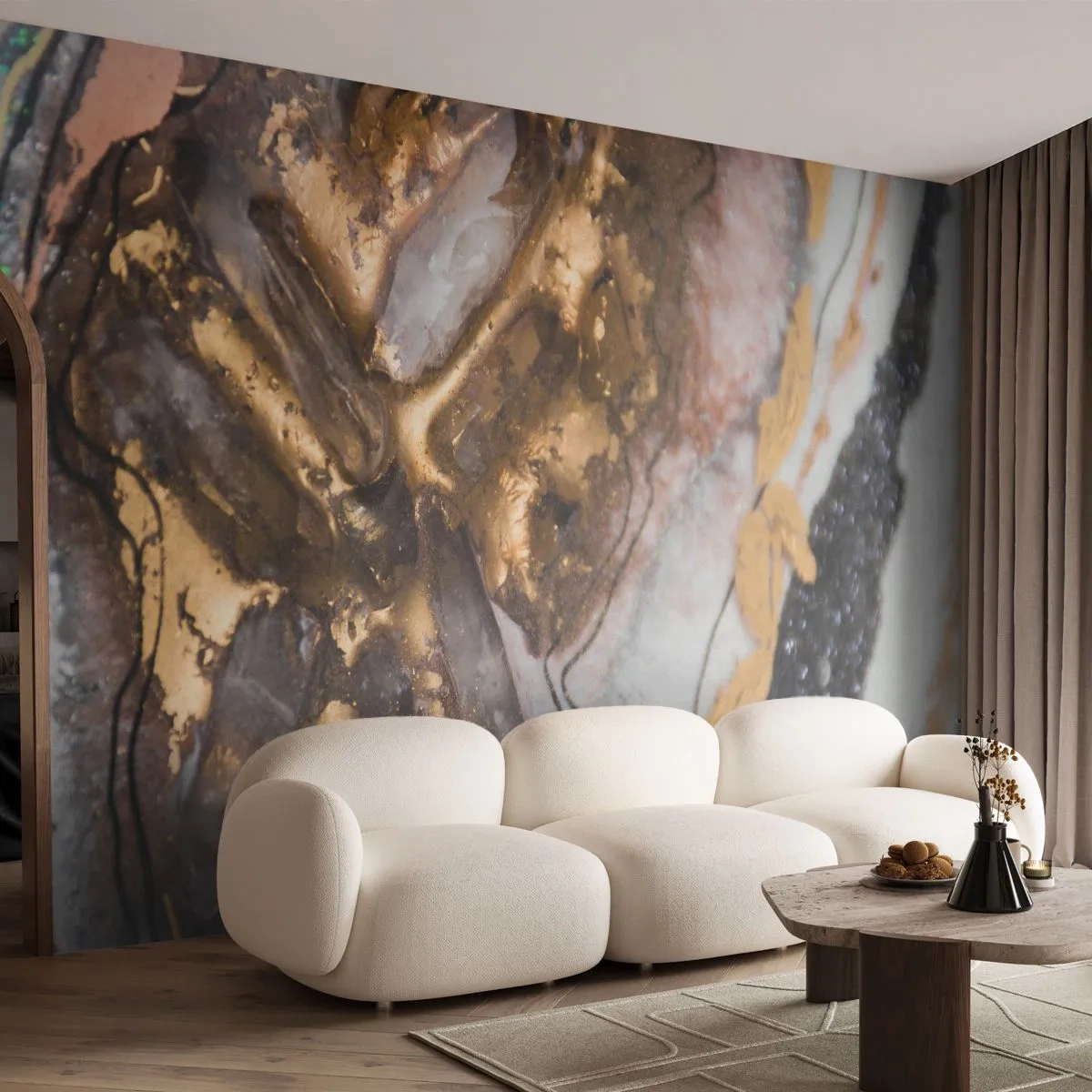 Fototapeta Premium Canvas - Prvek země - Abstrakce, Grafika, Kus - 250x175 cm