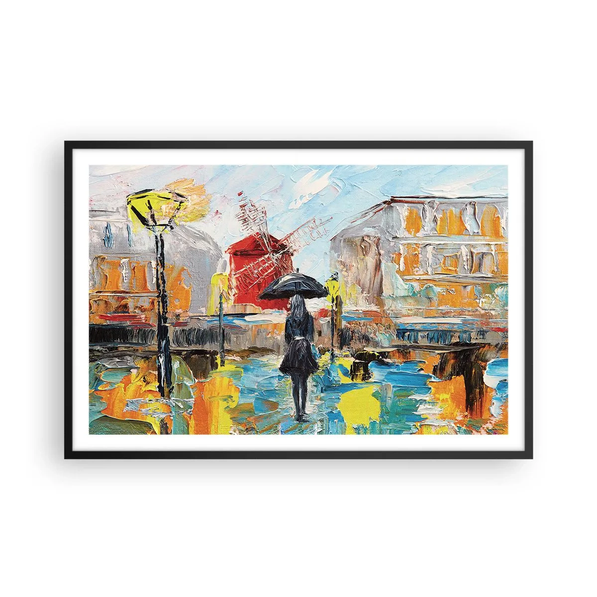 Plakát v černém rámu - Pařížské legendy - 91x61 cm