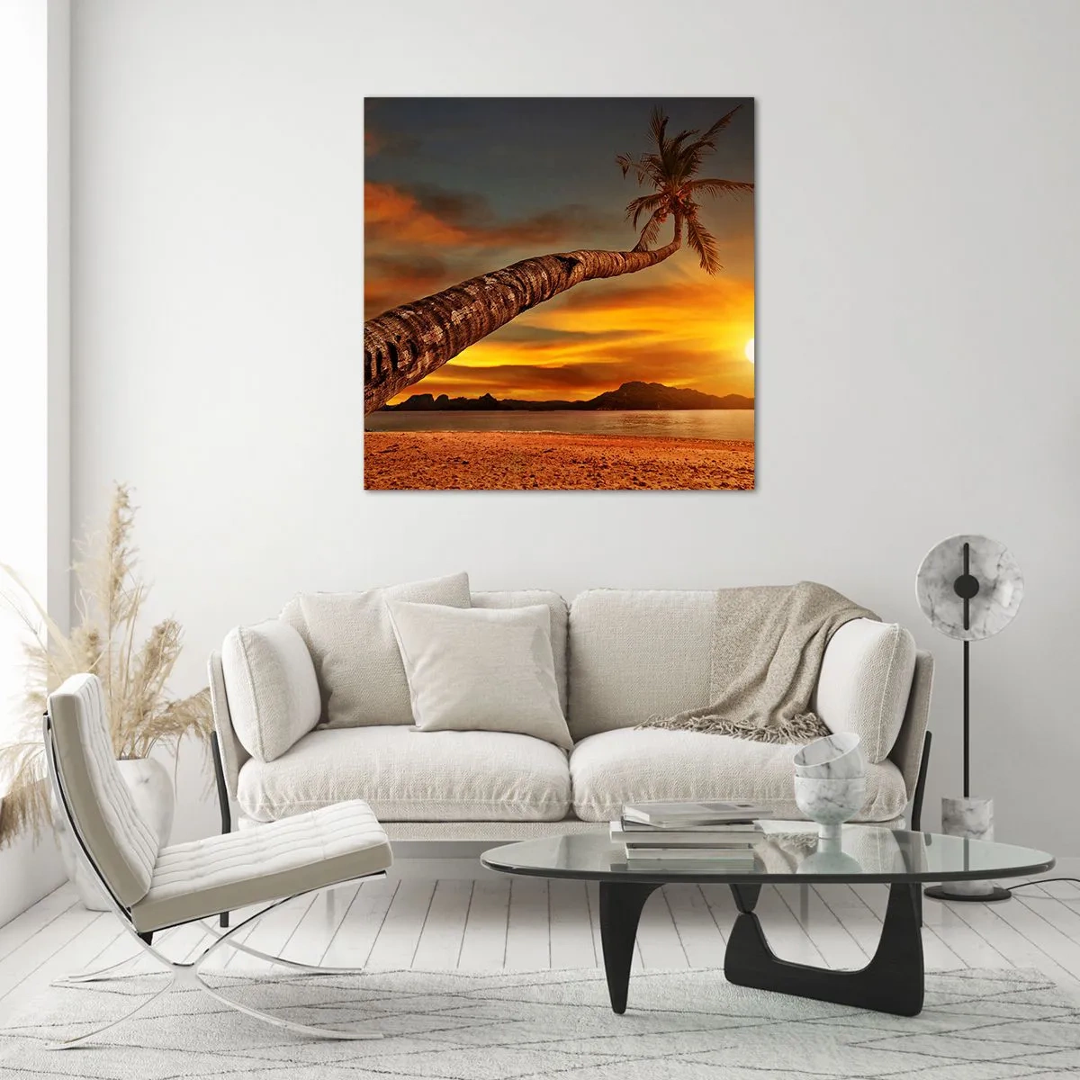 Obraz na skle - Exotické prázdniny, karibské dobrodružství - 50x50 cm