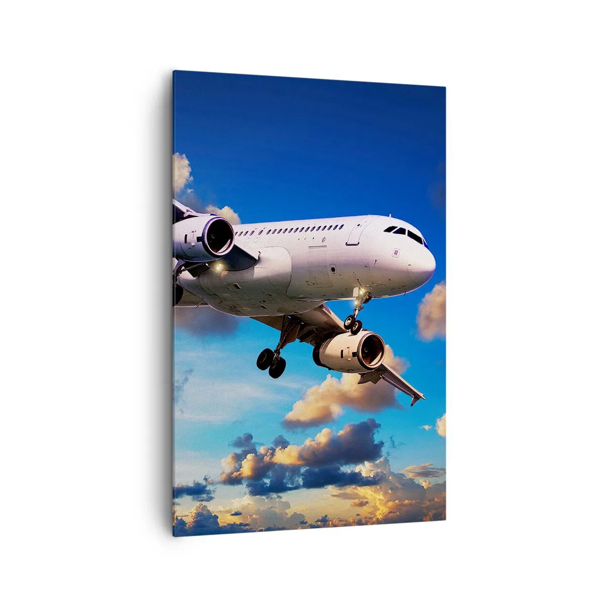 Obraz na plátně - Cestování v bílé a blankytné - 80x120 cm