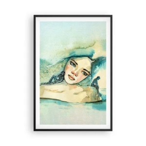 Plakát v černém rámu - Am I blue? - 61x91 cm