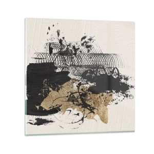 Obraz na skle - Kompozice s vášní - 60x60 cm