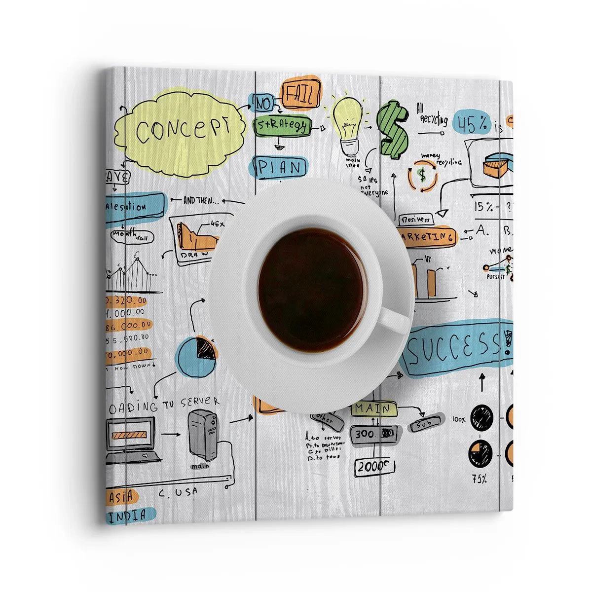 Obraz na plátně - Čas na přestávku - 40x40 cm