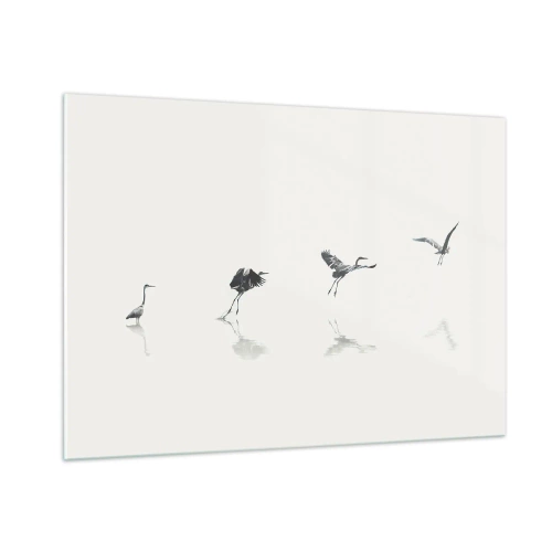 Obraz na skle - Čtyři jednoduché kroky - 100x70 cm