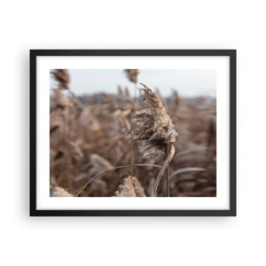 Plakát v černém rámu - Čas odletět s větrem - 50x40 cm