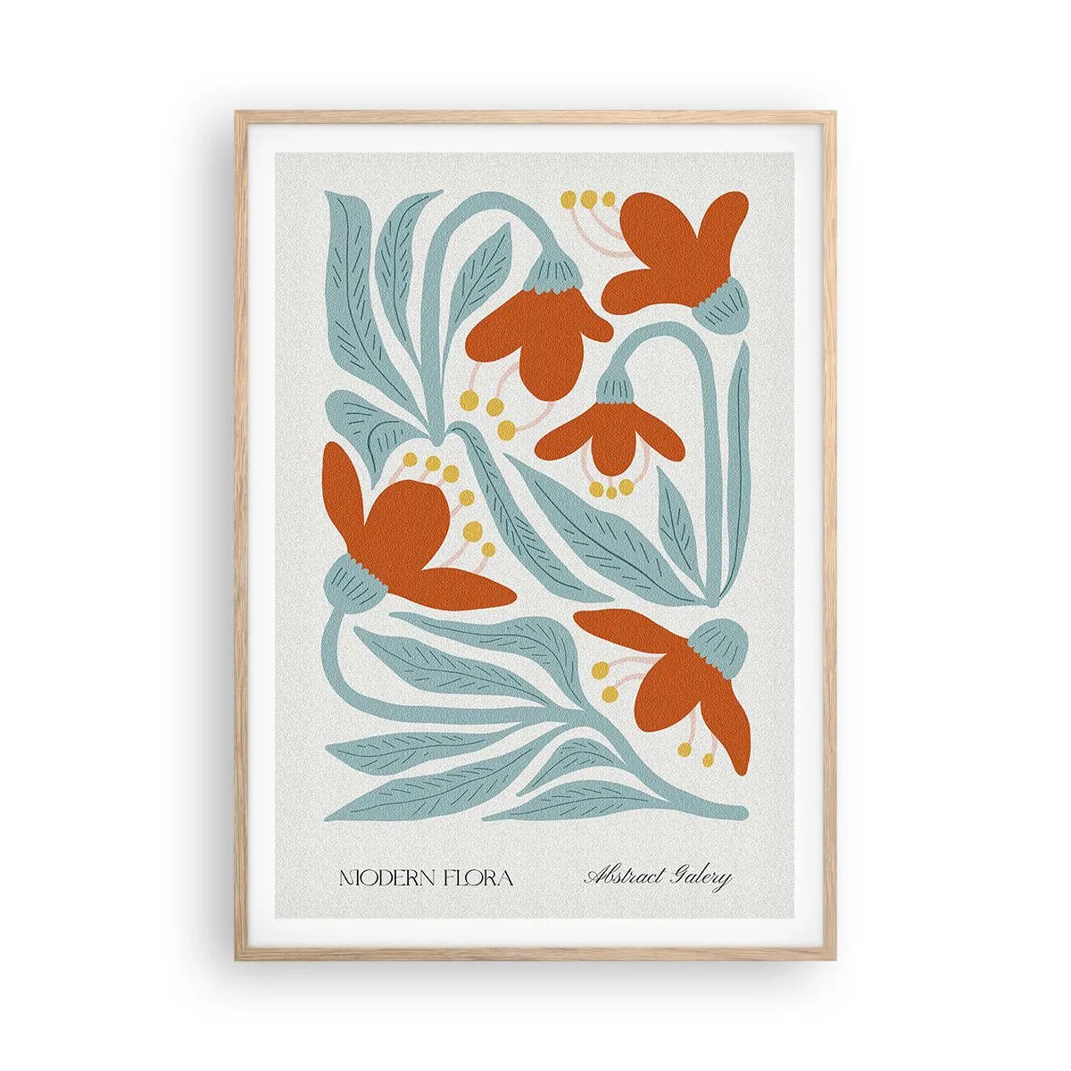 Plakát v rámu světlý dub - K zemi, ke slunci - 70x100 cm