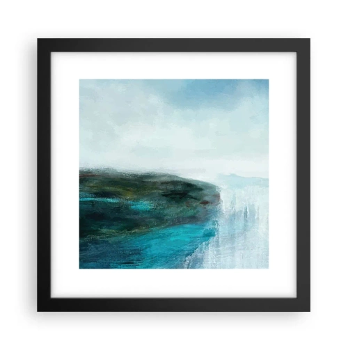 Plakát v černém rámu - Námořní abstrakce - 30x30 cm