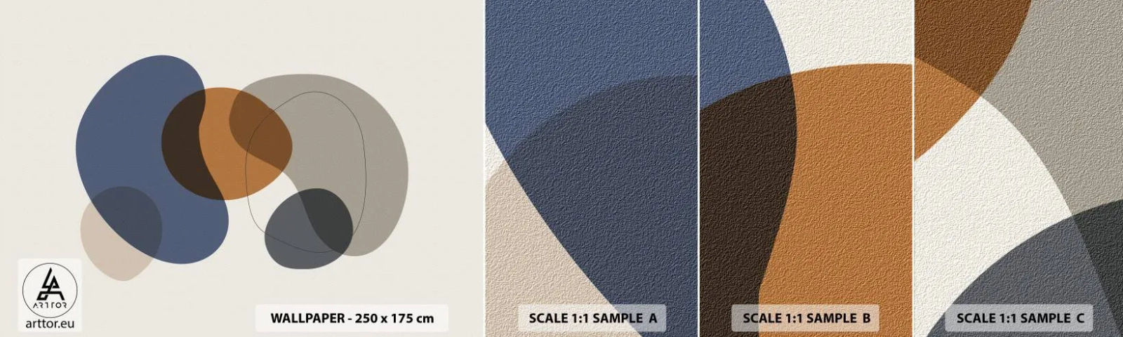 Fototapeta Vzorek Standard Eco - Kapky barev - Abstrakce, Kus, Grafika - 100x30 cm