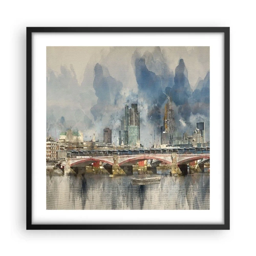 Plakát v černém rámu - Londýn v celé své kráse - 50x50 cm
