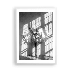 Plakát v bílém rámu - Přímo z nebe - 50x70 cm