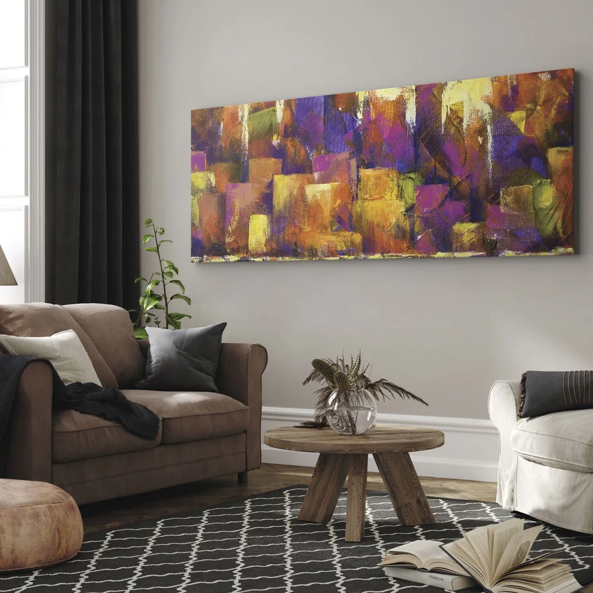 Obraz na plátně - Metropolitní kompozice - 100x40 cm