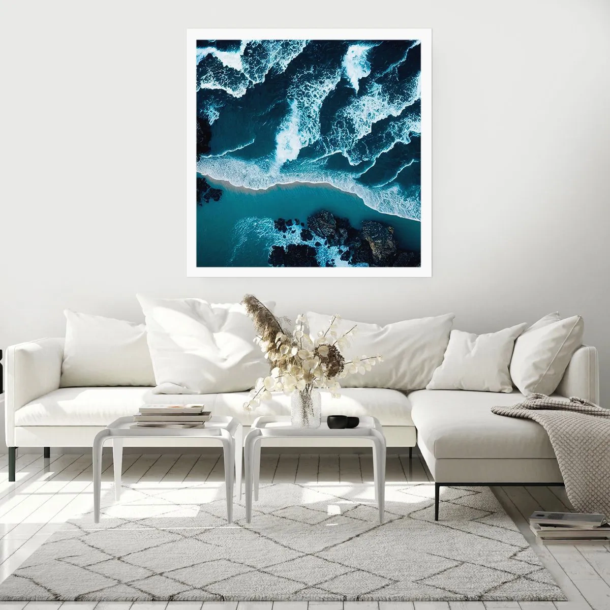 Plakát - Zahalené do vln - 60x60 cm