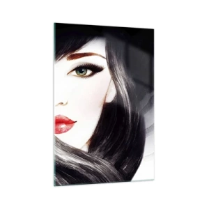 Obraz na skle - Safírový pohled - 70x100 cm